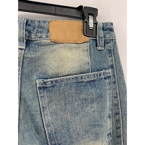 UNBRANDED Women's Light Blue Y2K Streetwear Straight Leg Regular Fit Jeans SZ S - Picture 4 of 10